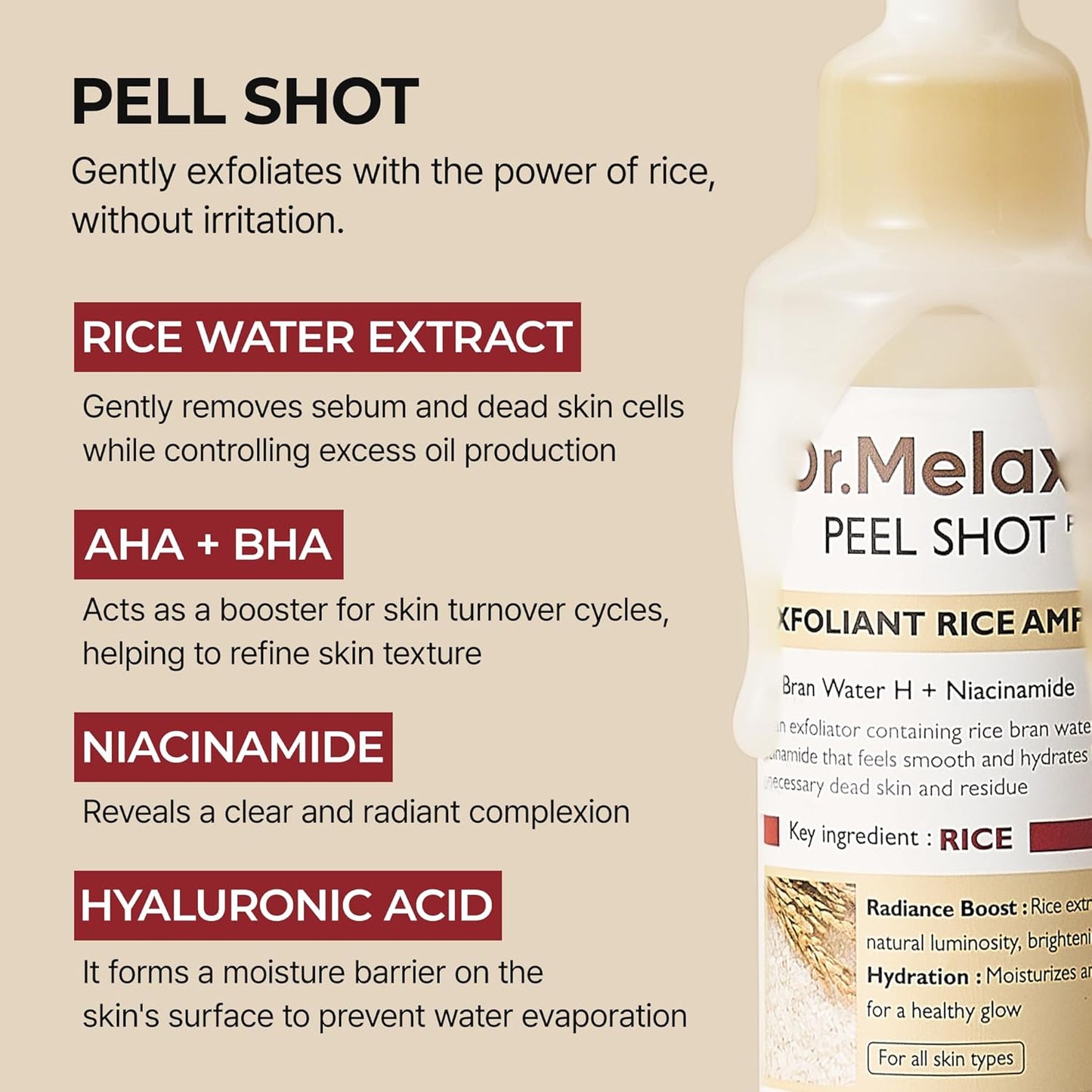Peel Shot Rice Ampoule